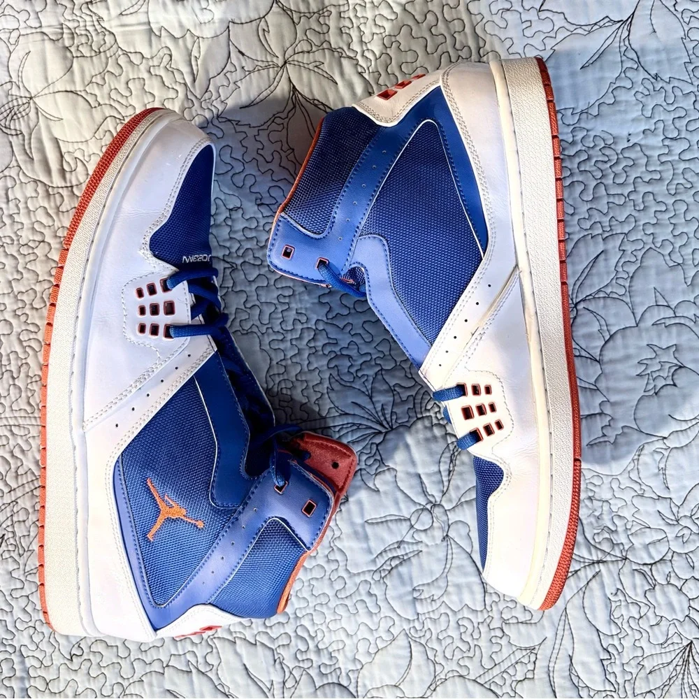 Nike Air Jordan 1 Flight 372704-408 Knicks Blue Orange Sz 13💛